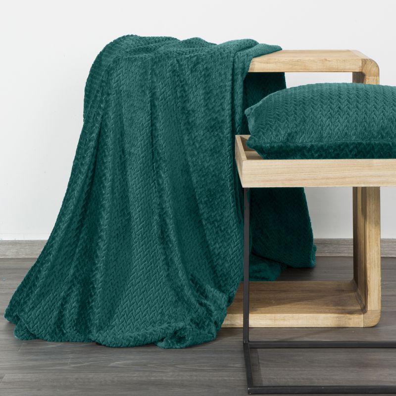 Jednofarebná deka - Cindy 3 tyrkysová (Rozmer deky: š. 200 cm x d. 220 cm)